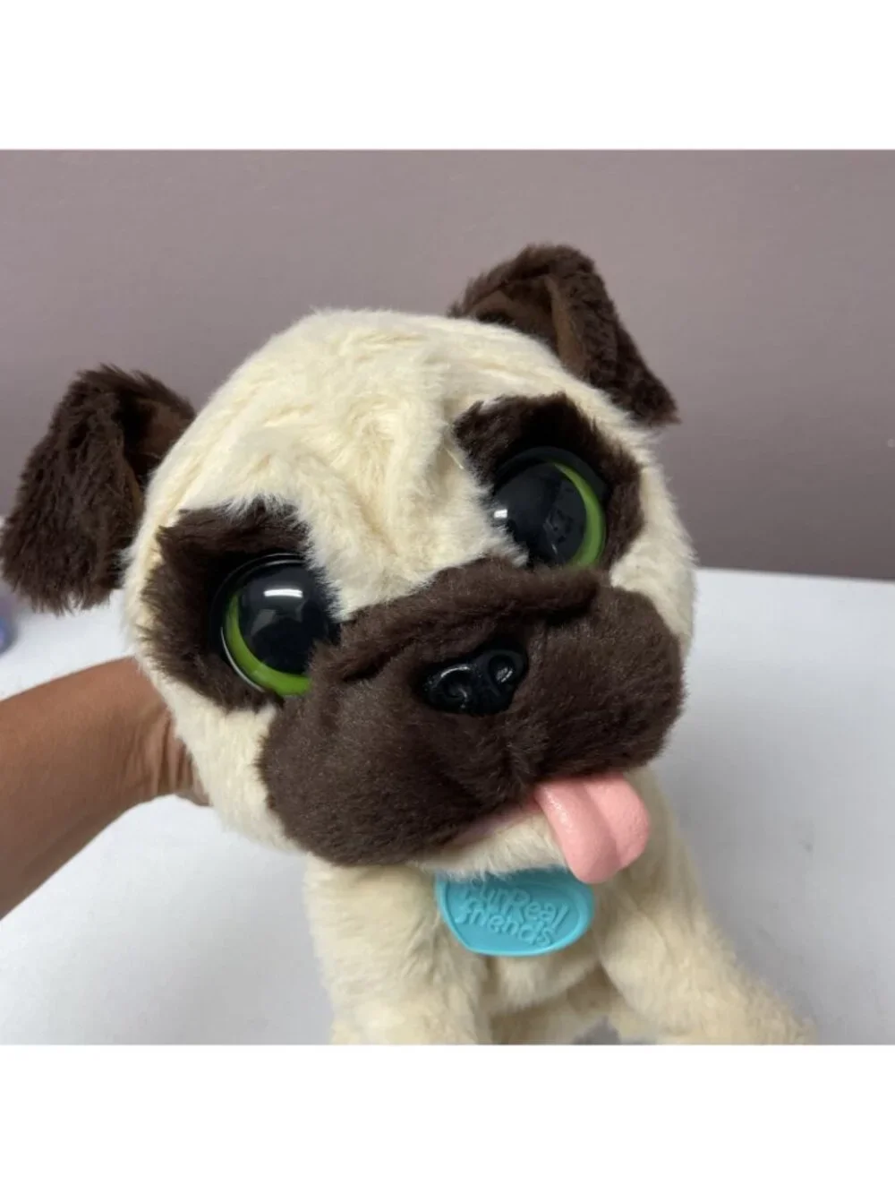 FurReal Friends Interactive JJ My Jumping Barks Pug Dog Plush Puppy WORKS